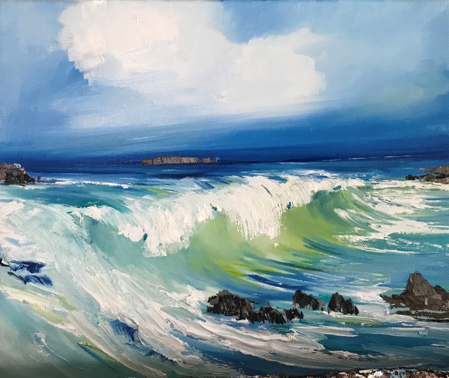 'North Sea Foam and Froth' by artist Rosanne Barr
